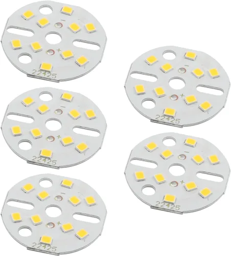 Miniatura 12 de Othmro 4 bombillas LED de chip de 300 mA de 3 W, 9-11 V, súper redonda, bombilla de chip LED, dispositivos montados en superficie, focos de luz