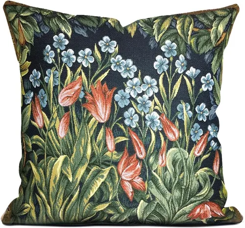 Miniatura 31 de STP GOODS Almohada de tapiz, almohada decorativa, decoración bohemia perfecta para sofá, sala de estar, dormitorio, cojín de sofá de 18 x 18