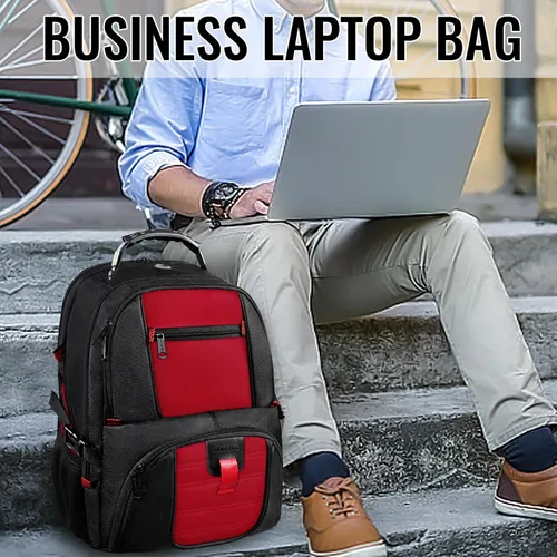Miniatura 4 de YOREPEK - Mochila de viaje extra grande de 13.2 galones para laptop, resistente al agua, aprobada por aerolíneas, puerto de carga USB, para laptops