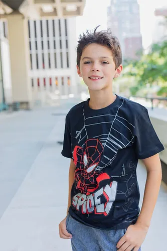 Miniatura 3 de Marvel Spider-Man - Paquete de 4 camisetas sin botones para niños pequeños a grandes