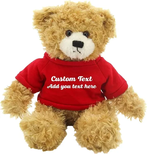 Miniatura 17 de Oso Brandon beige personalizado – Juguete de peluche personalizado de 12 pulgadas – Regalo perfecto de oso personalizado para graduación, San