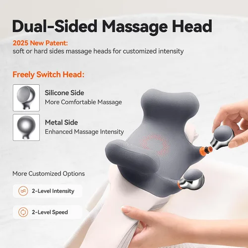 Miniatura 2 de IKEEPFIT Masajeador de cuello inalámbrico con calor, masajeador de hombro para aliviar el dolor de tejido profundo, MagicSide 3.0 [2025 innovador]
