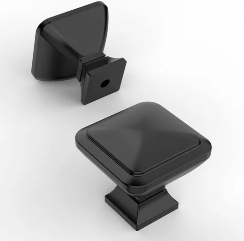 Miniatura 43 de Amerdeco - Paquete de 10 tiradores de latón cepillado para armarios con orificio central de 3 pulgadas (76 mm), tiradores para armarios de cocina