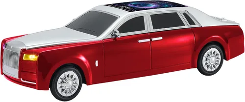 Miniatura 9 de Altavoz Bluetooth de lujo para automóvil con luz ambiental LED, efecto de sonido HD, salida multipuerto, altavoz Bluetooth con radio FM, regalo