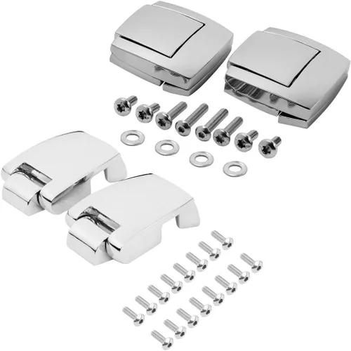 Miniatura 5 de Tour - Bisagras de equipaje para Harley Touring/Trike Road King FLHR Road Glide FLTRX Street Glide FLHX Electra Glide FLHT 1988-2013, cromadas