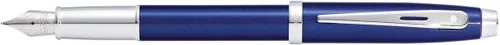 Miniatura 12 de Sheaffer 100 Bolígrafo de laca negra brillante con ribete cromado pulido