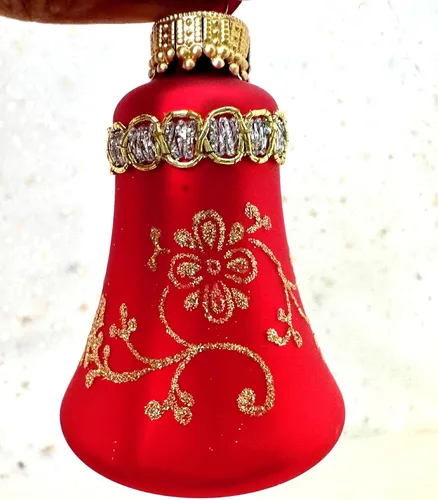 Miniatura 4 de Adornos de cristal para árbol de Navidad – 2.638 in/2.625 pulgadas [4 piezas] esferas decoradas de Christmas By Krebs sin costuras para colgar