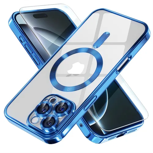 Miniatura 60 de Misea Funda magnética para iPhone 14 compatible con MagSafe [nunca amarillenta] [protección contra caídas de grado militar] protector completo