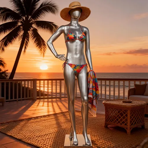 Miniatura 8 de Forma de maniquí femenino de cuerpo completo de plata brillante de 70.8 pulgadas, brazos giratorios desmontables de 360° con base de metal Plateado