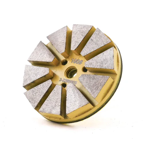Miniatura 3 de Almohadilla de pulido de piso de diamante de metal de 3 pulgadas para baldosa, piedra, mármol, hormigón, granito, disco de lijado (grano 100-3pcs)