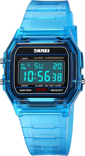 Miniatura 2 de FANMIS Reloj digital deportivo multifuncional para hombre y mujer, resistente al agua, LED, electrónico, tácticas militares, cronómetro
