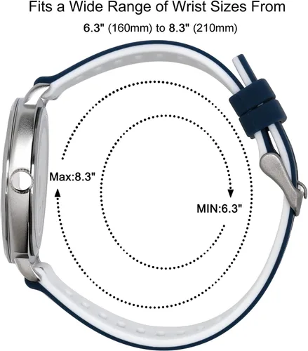 Miniatura 4 de Diaofendi Reloj de enfermera impermeable para profesionales médicos, mujeres y hombres, 24 horas con segunda mano, esfera militar fácil de leer