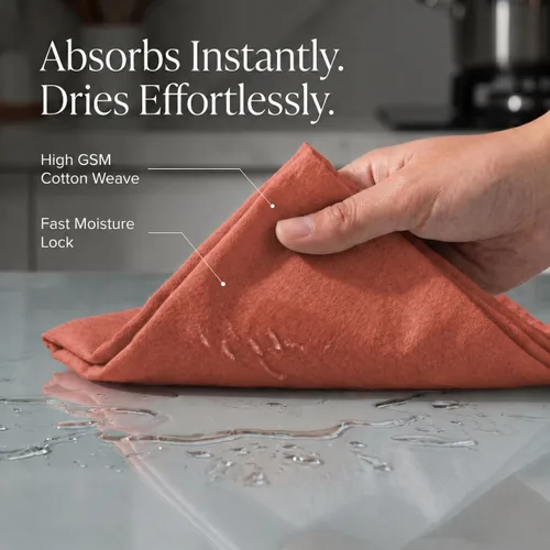 Miniatura 135 de Urban Villa Toallas de cocina 100% algodón para cocina (juego de 6) 20"x30" toallas de cocina altamente absorbentes, juego de ropa de cocina