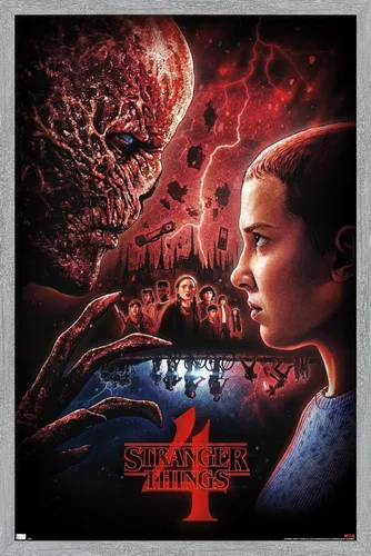 Miniatura 16 de Trends International Netflix Stranger Things: Season 4 - Póster de pared de una hoja, 34 pulgadas de largo x 22.4 pulgadas, versión enmarcada