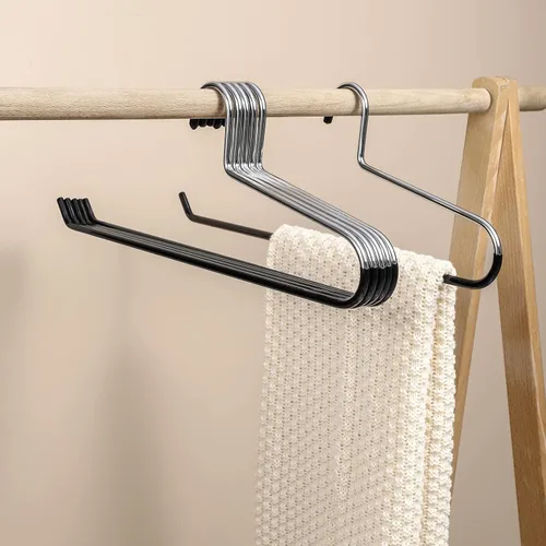 Miniatura 6 de Perchas para Mantas Perchas para Cortinas Resistentes que Ahorran Espacio Antideslizantes - Ideales para Colchas, Sacos de Dormir, Edredones