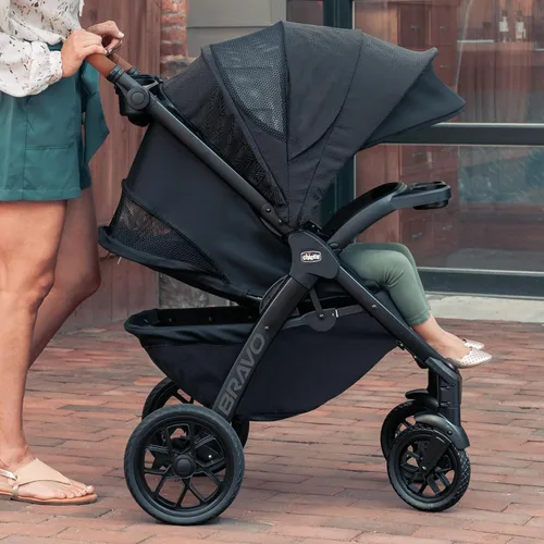 Miniatura 7 de Sistema de viaje Chicco Bravo Primo ClearTex Trio, cochecito plegable Chicco Bravo Primo con asiento de automóvil infantil Chicco KeyFit Max Zip