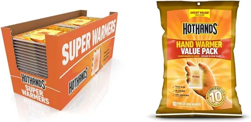 HotHands Supercalentadores para el cuerpo y las manos + paquete económico de calentador de manos HotHands