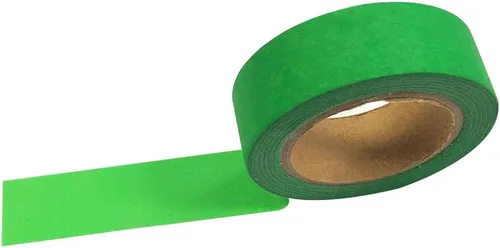Miniatura 4 de Wrapables Cinta adhesiva Washi colorida, verde neón