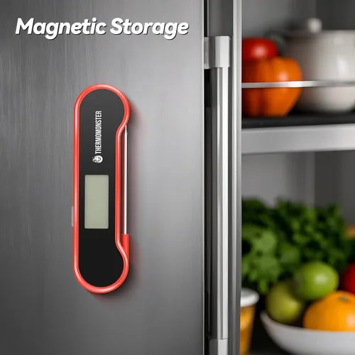 Miniatura 8 de Termómetro digital de lectura instantánea de 0.5 segundos para carne con precisión de ± 0.5 ℉, termómetro de alimentos para cocinar utensilios