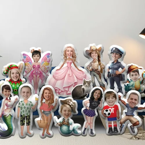 Miniatura 6 de LOVELYPOD Almohada facial personalizada, regalos para novio, novia, almohada de fotos personalizada, regalo divertido para pareja para cumpleaños