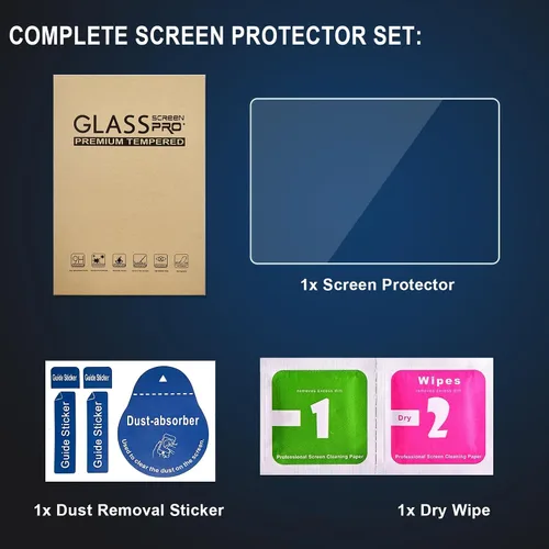 Miniatura 3 de Protector de pantalla de vidrio templado compatible con Autel MaxiCOM MK808BT/MK808/MK808TS, MaxiCheck MX808, MaxiPRO MP808, MP808K, película