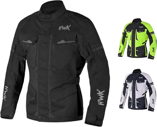 Chaqueta de motocicleta para hombres para viajes y aventuras, reforzamiento CE, a prueba de agua, AVD, para las 4 estaciones