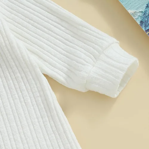 Miniatura 6 de Ropa de otoño para bebé, niña, niño, ropa de punto de manga larga, mameluco acanalado, overol de suéter de invierno para llegar a casa