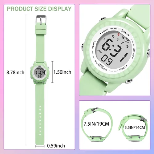 Miniatura 60 de Relojes para niñas y niños, relojes LED impermeables para niños - Los mejores regalos para niños