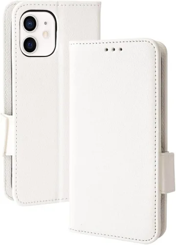 Funda de cuero para iPhone 11 de 6.1 pulgadas, funda de cuero con 3 ranuras para tarjetas de crédito, función atril con tapa para iPhone 11 de 6.1
