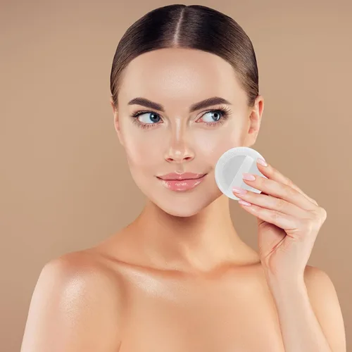 Miniatura 5 de WLLHYF 24 piezas de maquillaje de algodón rosa soplo cosmético redondo para maquillaje facial polvo de terciopelo para polvo suelto, lavable