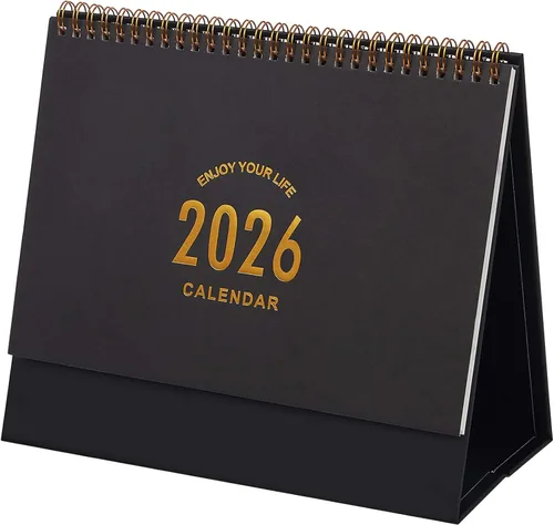 Calendario de escritorio grande 2026, calendario mensual de escritorio para usar ahora hasta diciembre de 2026, calendario de año académico de pie