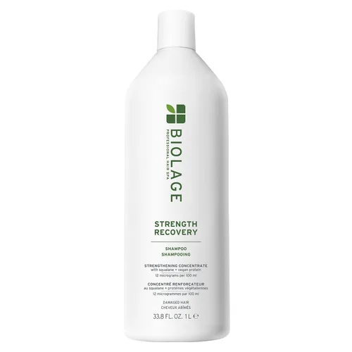 Biolage Strength Recovery Shampoo - Reduces Breakage & Detangles, Instantly Strengthens and Moisturizes, For Damaged Hair, With Olive Squalane &