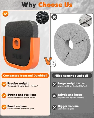 Miniatura 3 de Rendpas Juego de mancuernas ajustables, 45/65/85 libras, juego de pesas libres con conector, juego de mancuernas 4 en 1 para entrenamiento en casa