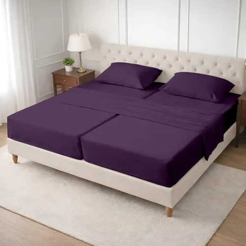 Miniatura 60 de SGI bedding Sábanas de Algodón Egipcio 100% Tamaño Full XL – Juego de Sábanas de 600 Hilos, Suaves, Frescas, Bolsillo Profundo de 16", Ropa de Cama
