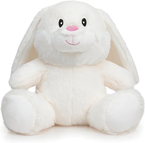 Miniatura 16 de HollyHOME Animal de peluche de conejo, juguetes de peluche de conejo de Pascua, conejo suave y tierno de peluche, regalo de Pascua para niños