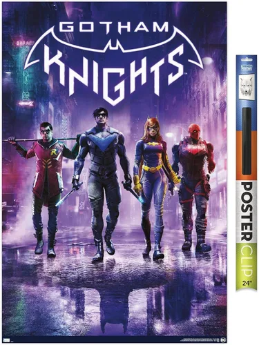 Miniatura 8 de DC Comics - Póster de pared de videojuegos Gotham Knights de arte clave, 34 pulgadas de largo x 22.4 pulgadas de ancho, versión sin marco