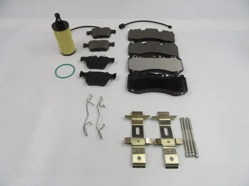 Juego pastillas de freno delanteras y traseras +FILTRO DE ACEITE GRATIS para Maserati Levante S #533