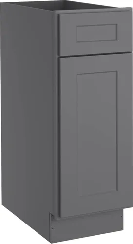 Miniatura 22 de LOVMOR Armarios de base de cocina, armario de almacenamiento aparador, gabinete de entrada con 1 cajón y estante ajustable, 24 pulgadas de ancho x
