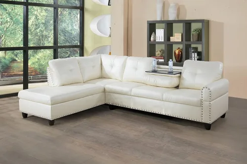 Miniatura 7 de FUOROLA Sofá modular de gran tamaño, sofá modular de cuero con reclinable, sofás seccionales para sala de estar, sofá reclinable de piel sintética
