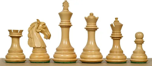 Miniatura 3 de The New Columbian Staunton Series Piezas de Ajedrez en Madera de Ébano y Boj - 3.8" King