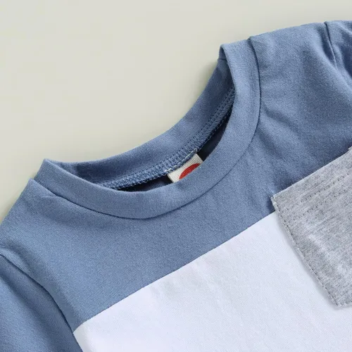 Miniatura 73 de Conjunto de camiseta de manga corta para bebé niño y niña, camiseta de manga corta, pantalones cortos casuales, ropa para recién nacidos, 6, 12, 18