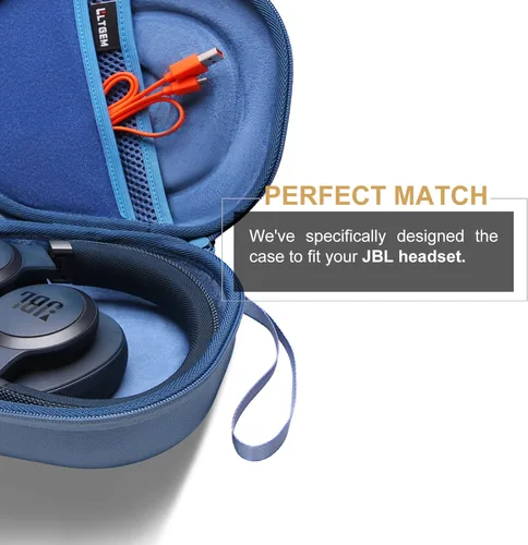 Miniatura 4 de LTGEM - Funda rígida de EVA para JBL Live 770NC/660NC/650BT/460NC/670NC/400BT/500BT y JBL Tune Azul