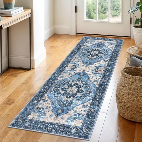 Miniatura 155 de SIILOOM Alfombra lavable de 2 x 3 pies, alfombra suave color taupe ceniza para entrada, tapete antideslizante para puerta de interior, tapete