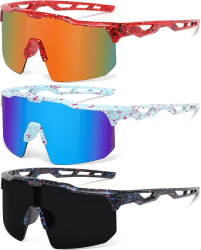 Miniatura 16 de Youth Baseball Sunglasses for Boys Girls Softball Cycling Sports Sunglasses Kids Lightweight UV Protection
