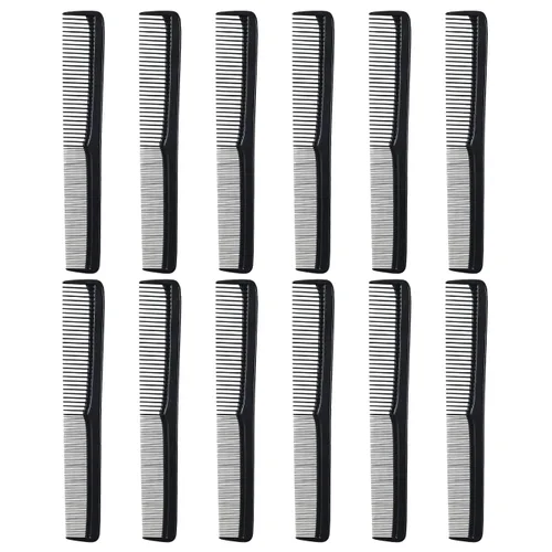 Miniatura 12 de Styling Gear Juego de 150 peines de peluquería para hombres, peines para mujeres, peines para estilista, barba, bigote, peine de bolsillo, fabricado