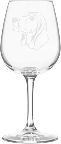 Miniatura 149 de Copa de vino de 12.75 onzas con diseño de perro grabado