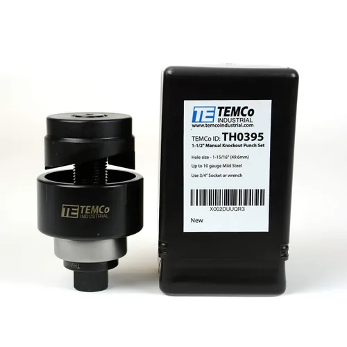 Miniatura 3 de TEMCo TH0395-1 - Unidad perforadora de 1/2 pulgada para conducto y perno de extracción manual (1.95 pulgadas, tamaño real del agujero)