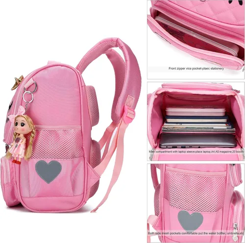 Miniatura 4 de Mochilas para niñas mochila impermeable linda para niños y niñas pequeñas bolsas de libros preescolares bolsas de escuela primaria
