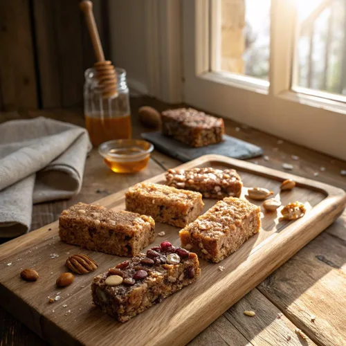 Miniatura 4 de South 40 Snacks - Barras crujientes de nueces, mezcla de 4 paquetes variados premium, toque de miel, proteína natural