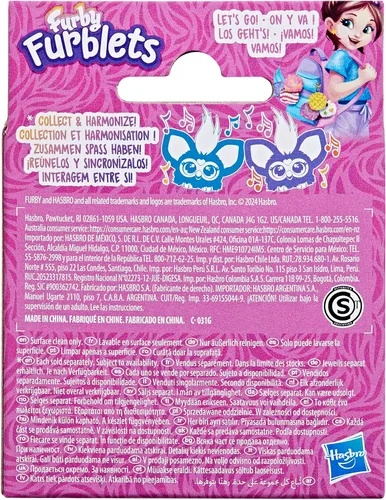 Miniatura 4 de Furby Furblets Groo-Vee Amigo Mini, más de 45 sonidos y música, habla solo Furbish, juguetes de peluche electrónicos, morado, regalos